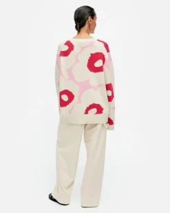 Marimekko Paiva Unikko Knitted Cotton Pullover<Woman Tops & Tunics