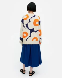 Marimekko Paiva Unikko Knitted Cotton Pullover<Woman Unisex