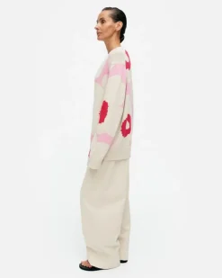 Marimekko Paiva Unikko Knitted Cotton Pullover<Woman Knits & Sweaters