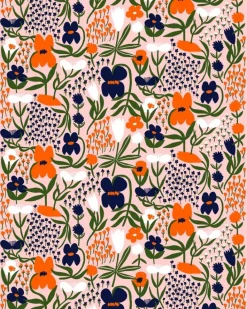 Marimekko Palsta Cotton Fabric<Woman Printed Fabrics