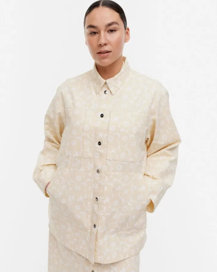 Marimekko Paluu Unikko Cotton Overshirt<Woman Tops & Tunics