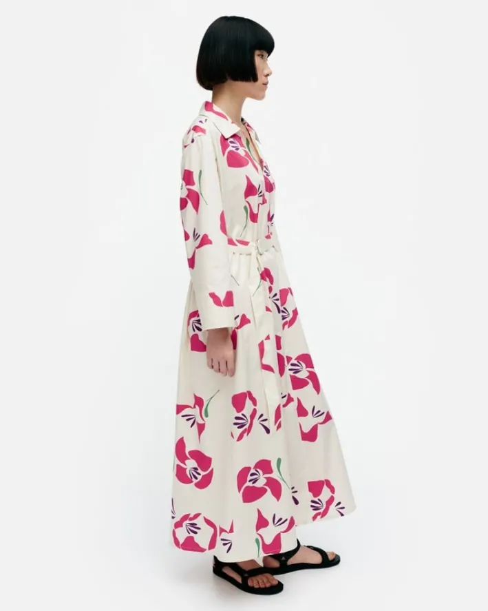 Marimekko Perenna Helakka Cotton Poplin Dress<Woman Dresses