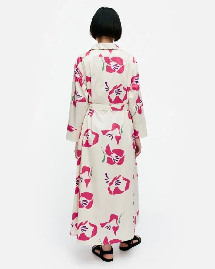 Marimekko Perenna Helakka Cotton Poplin Dress<Woman Dresses