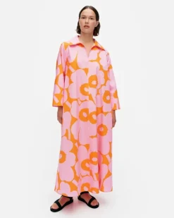 Marimekko Perenna Unikko Cotton Poplin Dress<Woman Printed Fabrics