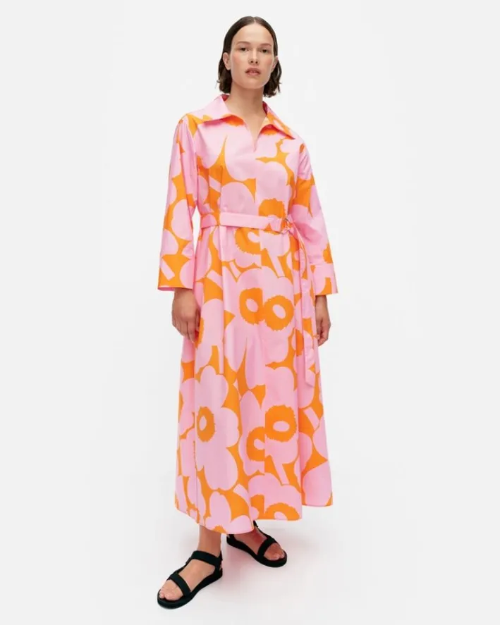 Marimekko Perenna Unikko Cotton Poplin Dress<Woman Dresses