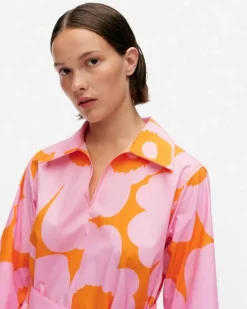 Marimekko Perenna Unikko Cotton Poplin Dress<Woman Dresses