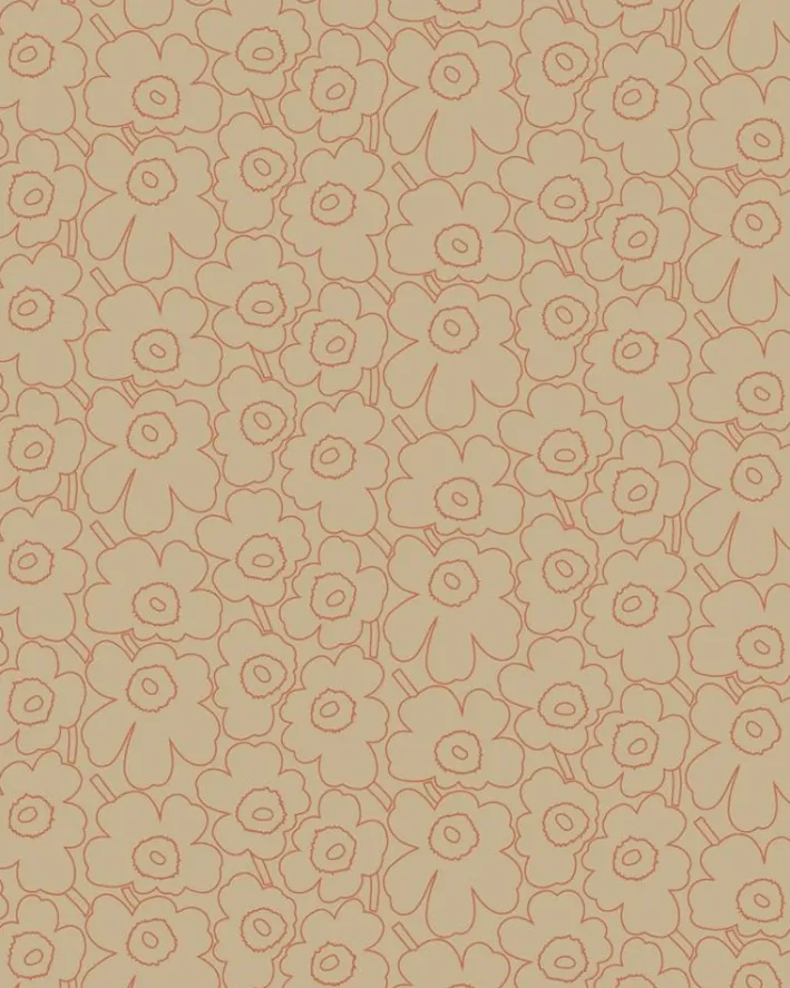 Marimekko Pieni Piirto Unikko Cotton-Linen Fabric<Woman Printed Fabrics