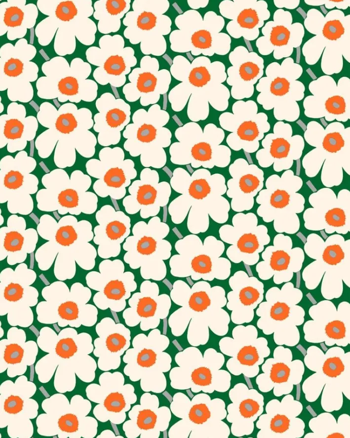 Marimekko Pieni Unikko Acrylic-Coated Cotton<Woman Printed Fabrics