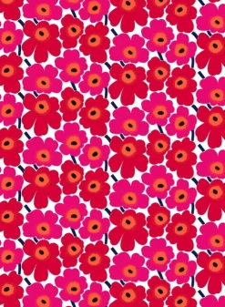 Marimekko Pieni Unikko Cotton Fabric<Woman Printed Fabrics