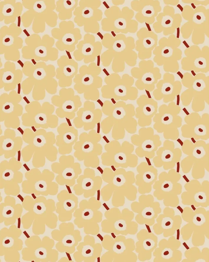 Marimekko Pieni Unikko Cotton Fabric<Woman Printed Fabrics