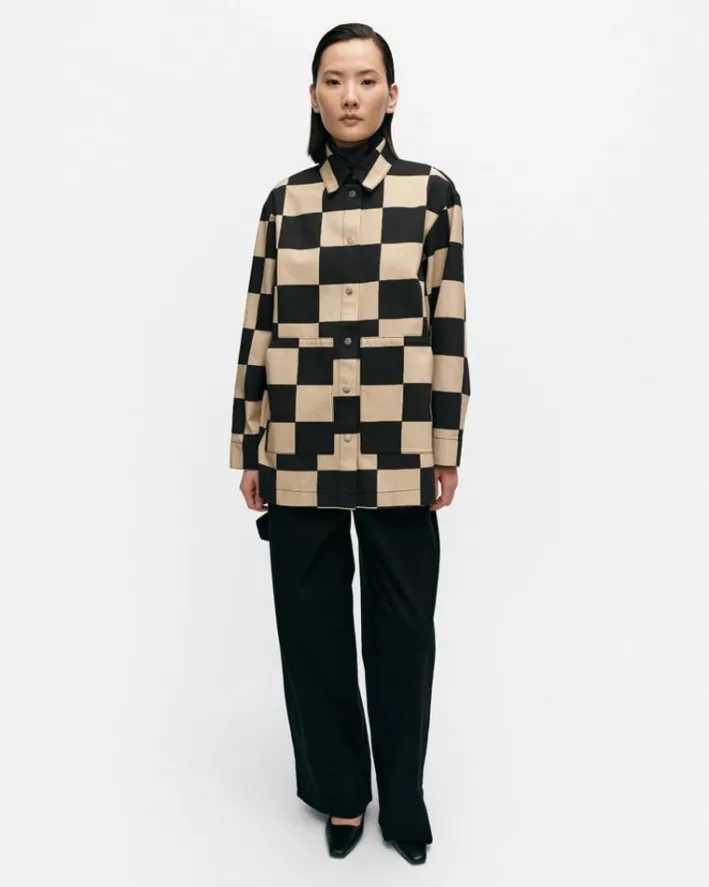 Marimekko Potenssi Kukko Ja Kana Cotton Overshirt<Woman Tops & Tunics