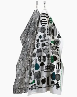 Marimekko Puutarhurin Parhaat Tea Towel Set 47X70 Cm<Woman Kitchen & Dining