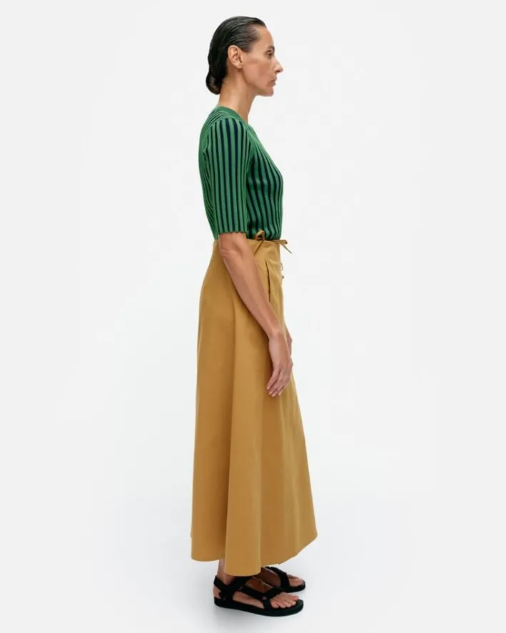 Marimekko Raate Solid Cotton Wrap Skirt<Woman Skirts