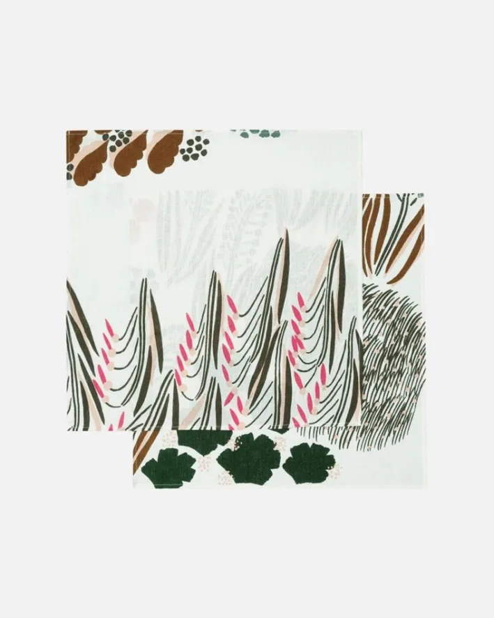 Marimekko Random Assortment Linen Napkins 2 Pcs Varying Colours & Patterns<Woman Kitchen & Dining
