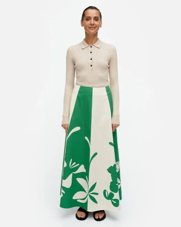 Marimekko Ronsy Nokturno Cotton Skirt<Woman Skirts