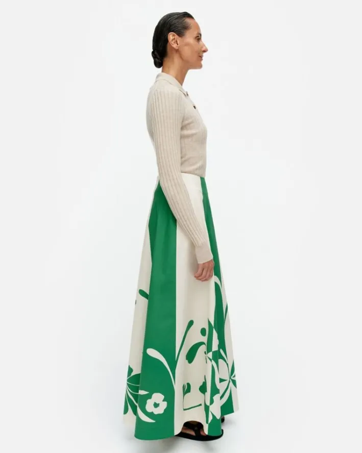 Marimekko Ronsy Nokturno Cotton Skirt<Woman Skirts