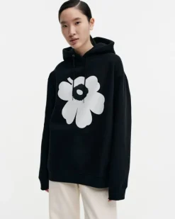 Marimekko Runoja Unikko Placement Hoodie<Woman Unisex