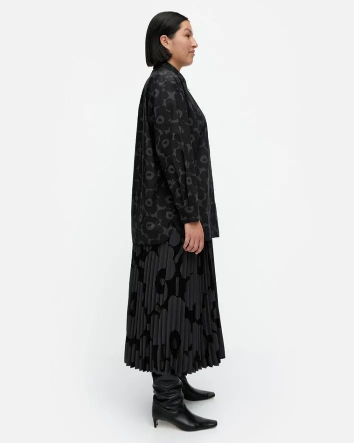 Marimekko Ruoste Mini Unikko Cotton Poplin Shirt<Woman Tops & Tunics