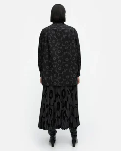 Marimekko Ruoste Mini Unikko Cotton Poplin Shirt<Woman Tops & Tunics