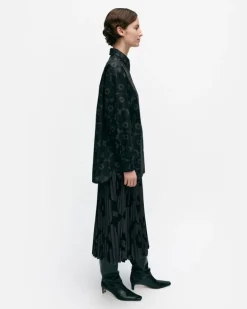 Marimekko Ruoste Mini Unikko Cotton Poplin Shirt<Woman Tops & Tunics