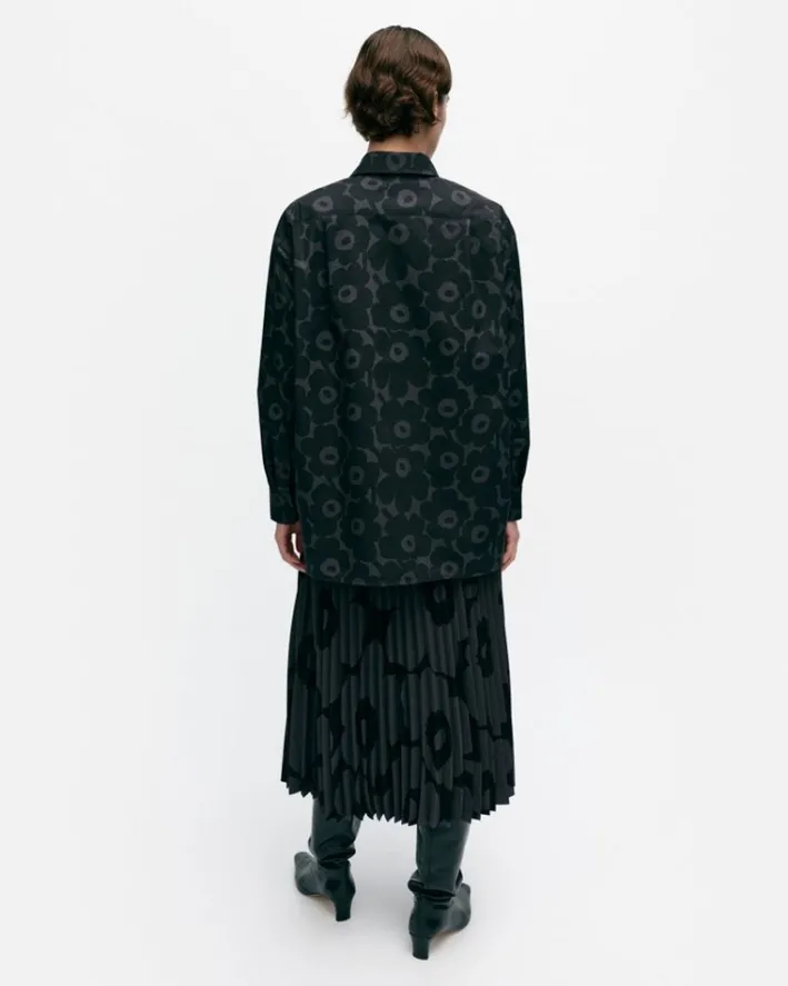 Marimekko Ruoste Mini Unikko Cotton Poplin Shirt<Woman Tops & Tunics