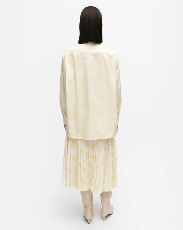 Marimekko Ruoste Unikko Cotton Poplin Shirt<Woman Tops & Tunics