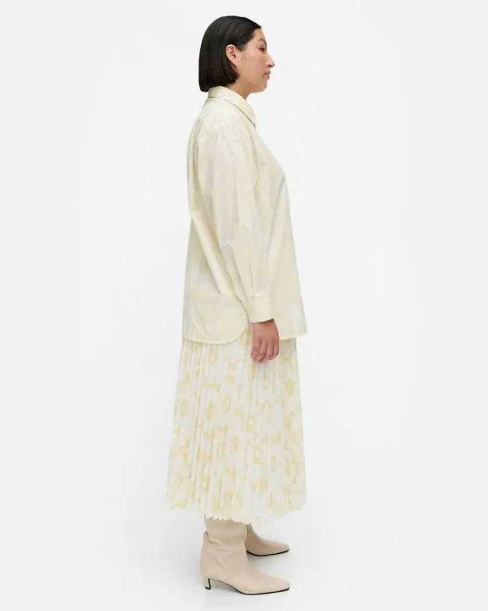 Marimekko Ruoste Unikko Cotton Poplin Shirt<Woman Tops & Tunics