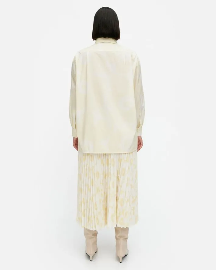 Marimekko Ruoste Unikko Cotton Poplin Shirt<Woman Tops & Tunics