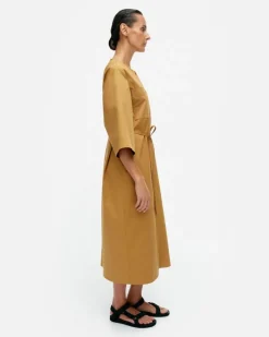 Marimekko Sarkka Solid Cotton Dress<Woman Dresses