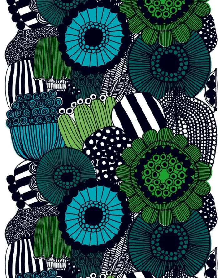 Marimekko Siirtolapuutarha Acrylic-Coated Cotton Fabric<Woman Printed Fabrics