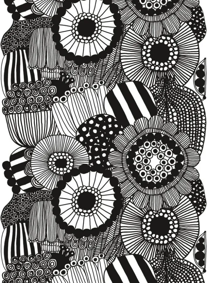 Marimekko Siirtolapuutarha Cotton Fabric<Woman Printed Fabrics