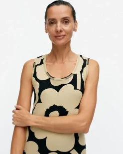 Marimekko Simpukka Unikko Rib Dress<Woman Printed Fabrics