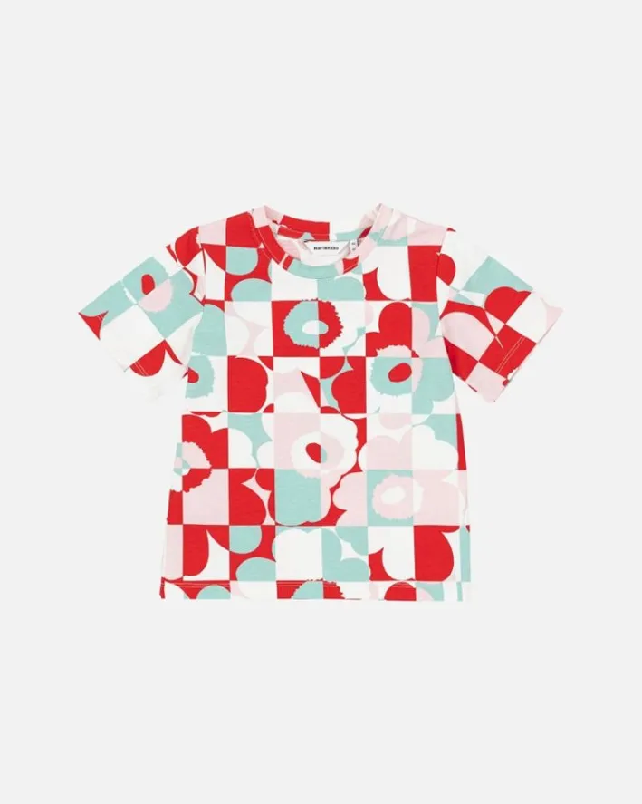 Marimekko Soida Ruutu Unikko I T-Shirt<Woman Kids' Clothing