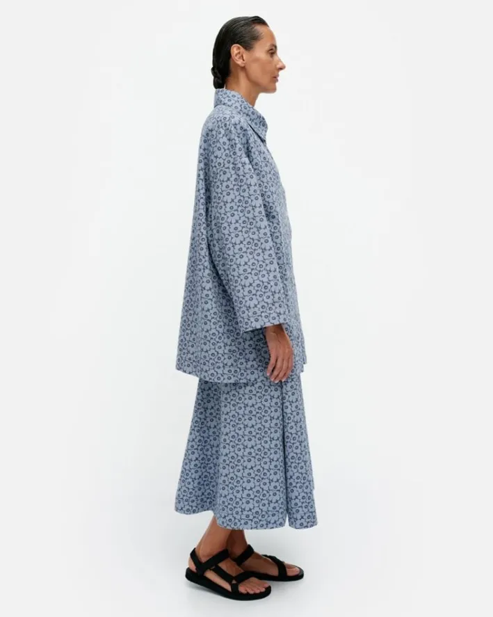 Marimekko Sumu Unikko Cotton Overshirt<Woman Tops & Tunics