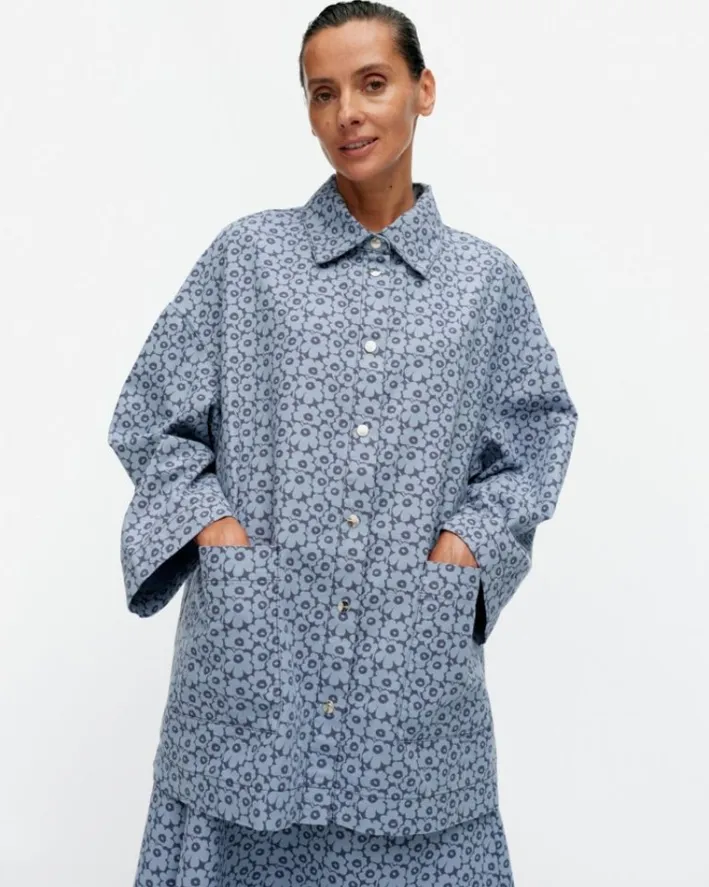 Marimekko Sumu Unikko Cotton Overshirt<Woman Tops & Tunics