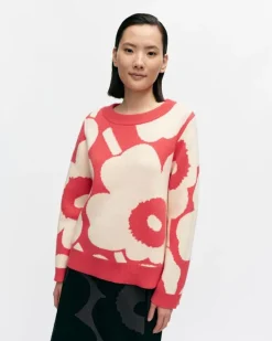 Marimekko Suunta Unikko Knitted Wool Pullover<Woman Tops & Tunics