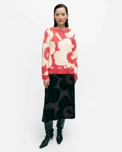 Marimekko Suunta Unikko Knitted Wool Pullover<Woman Knits & Sweaters