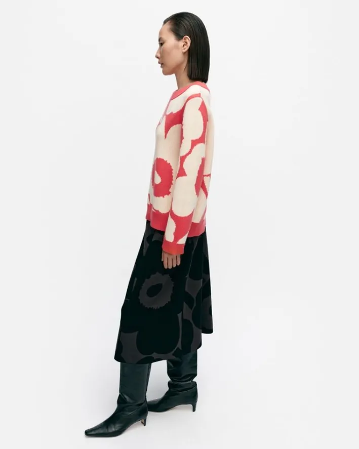 Marimekko Suunta Unikko Knitted Wool Pullover<Woman Knits & Sweaters
