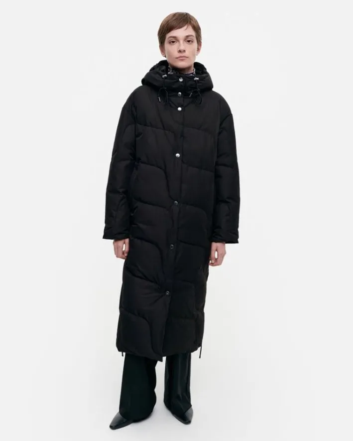 Marimekko Teema Taifuuni Down Coat<Woman Coats & Jackets