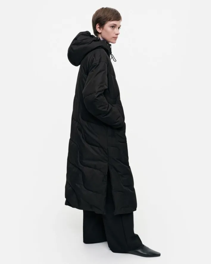 Marimekko Teema Taifuuni Down Coat<Woman Coats & Jackets