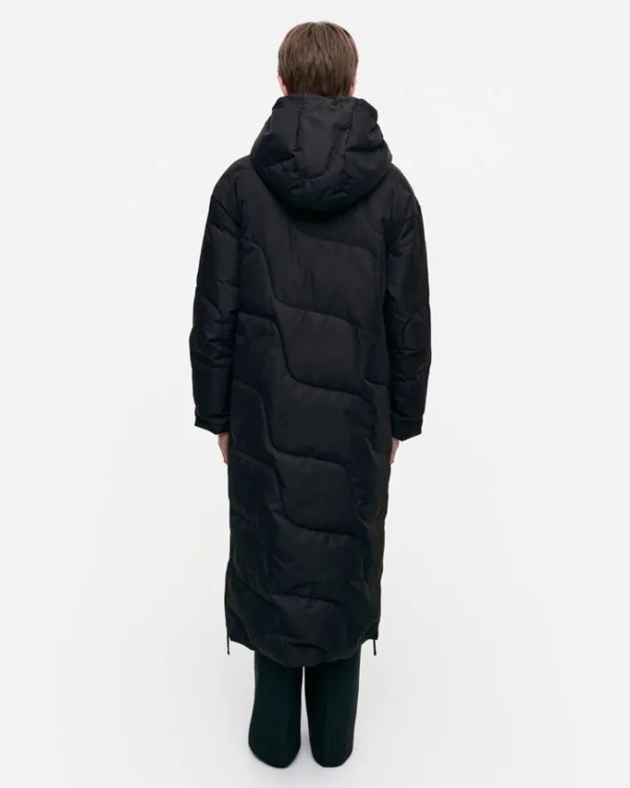 Marimekko Teema Taifuuni Down Coat<Woman Coats & Jackets