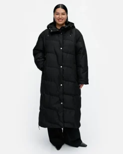 Marimekko Teema Taifuuni Down Coat<Woman Coats & Jackets