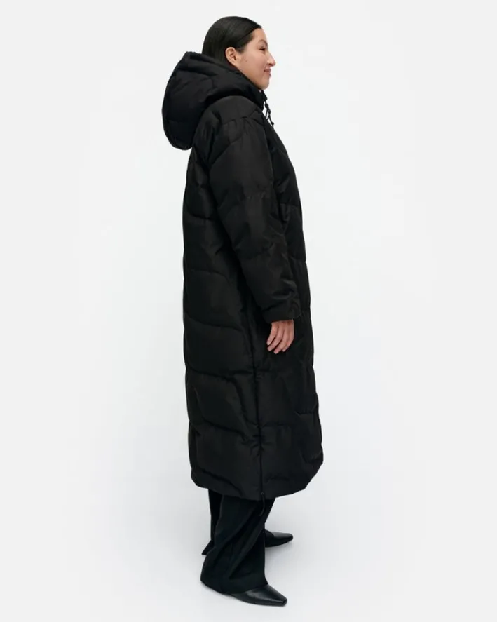 Marimekko Teema Taifuuni Down Coat<Woman Coats & Jackets