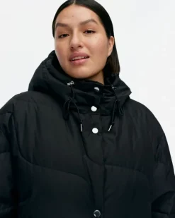 Marimekko Teema Taifuuni Down Coat<Woman Coats & Jackets