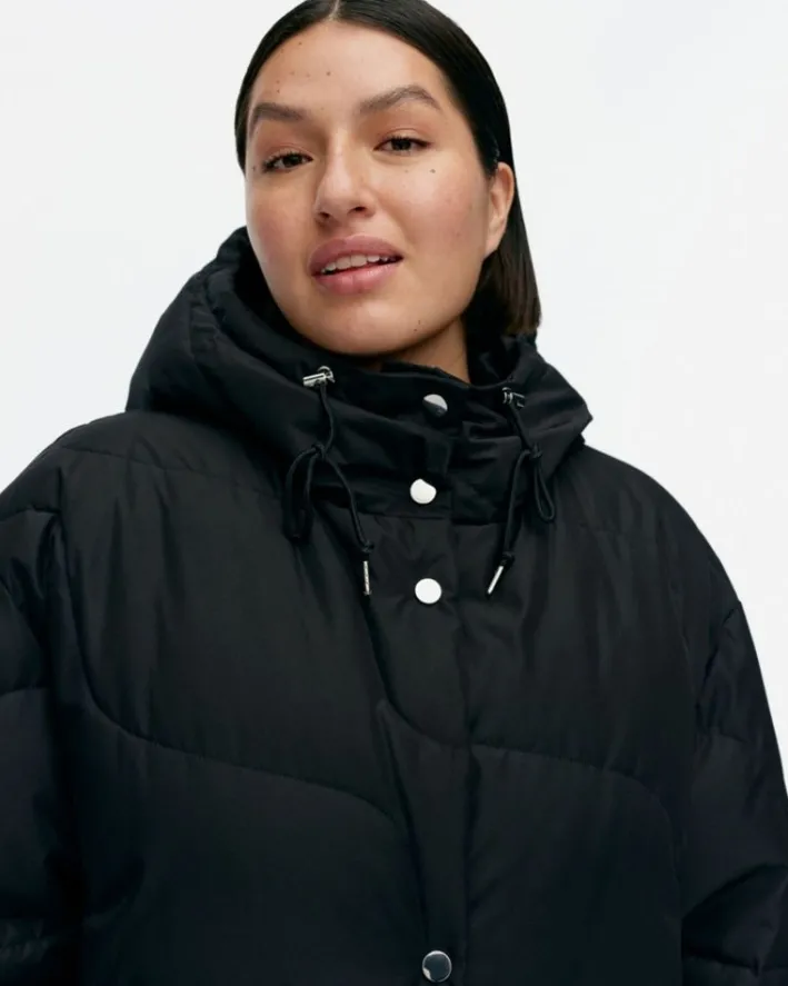 Marimekko Teema Taifuuni Down Coat<Woman Coats & Jackets
