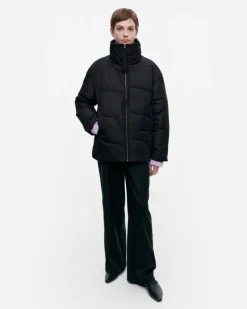 Marimekko Tekstuuri Taifuuni Down Coat<Woman Coats & Jackets