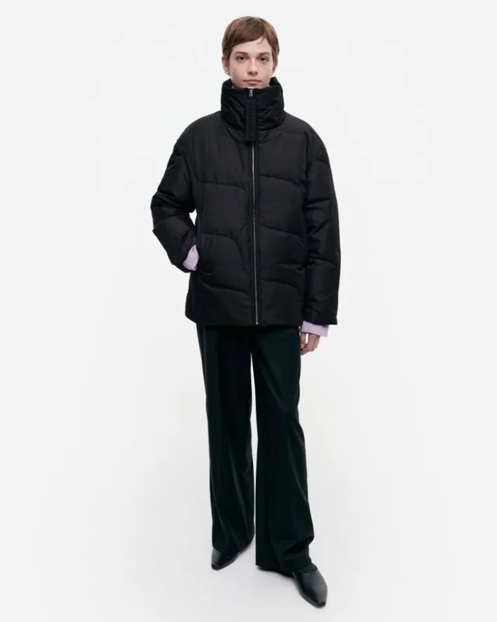Marimekko Tekstuuri Taifuuni Down Coat<Woman Coats & Jackets