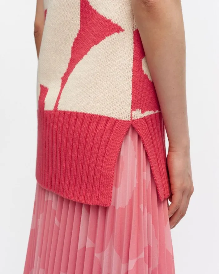 Marimekko Tilma Unikko Knitted Wool Vest<Woman Tops & Tunics