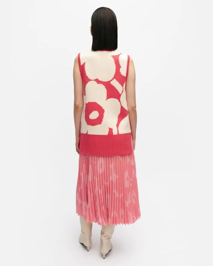 Marimekko Tilma Unikko Knitted Wool Vest<Woman Knits & Sweaters