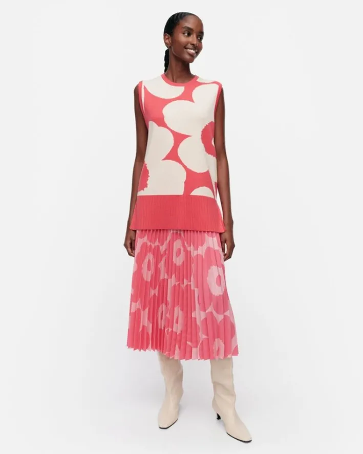 Marimekko Tilma Unikko Knitted Wool Vest<Woman Knits & Sweaters
